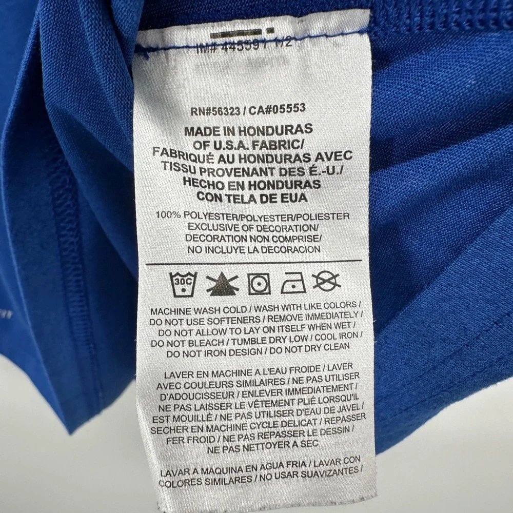 Nike‎ Dri-FIT Los Angeles Dodgers MLB V-Neck Graphic Tee Blue Women's Large